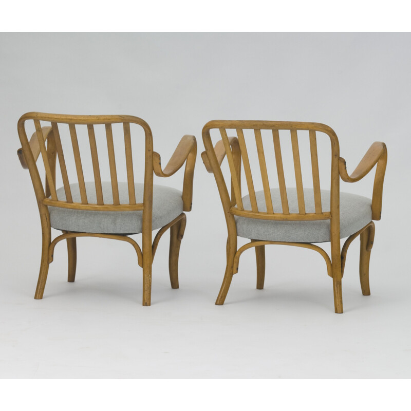 Suite de 2 fauteuils vintage 752 par Josef Frank
