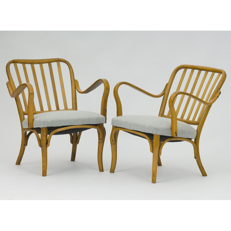 Set of 2 vintage armchairs 752 by Josef Frank