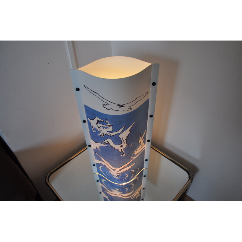 Vintage blue table lamp by Cristina Cini for Slamp 
