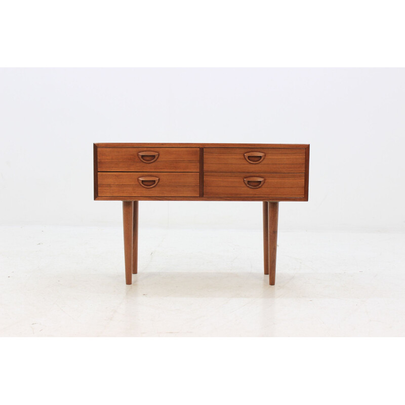 Vintage chest of drawers in brown teak by Kai Kristiansen 1960