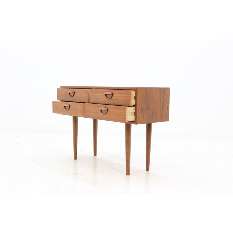 Vintage chest of drawers in brown teak by Kai Kristiansen 1960