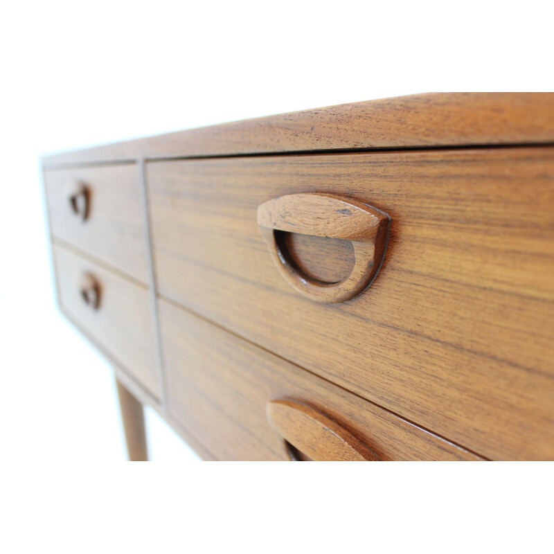 Vintage chest of drawers in brown teak by Kai Kristiansen 1960