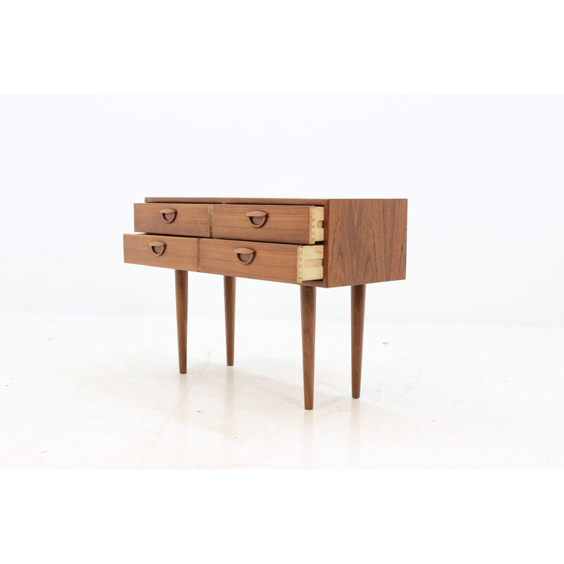 Vintage chest of drawers in brown teak by Kai Kristiansen 1960