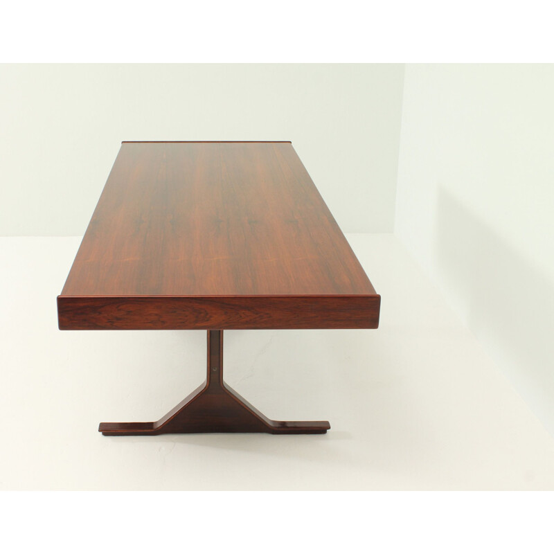 Vintage Gianfranco Frattini rosewood desk for Bernini 1950