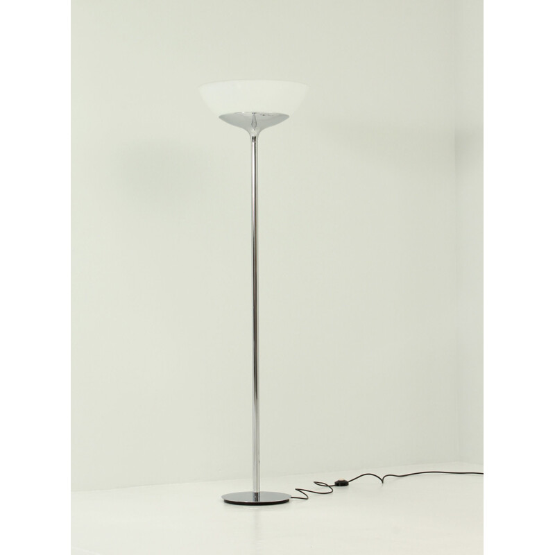 Vintage Aminta floor lamp by Emma Schweinberger in steel and glass