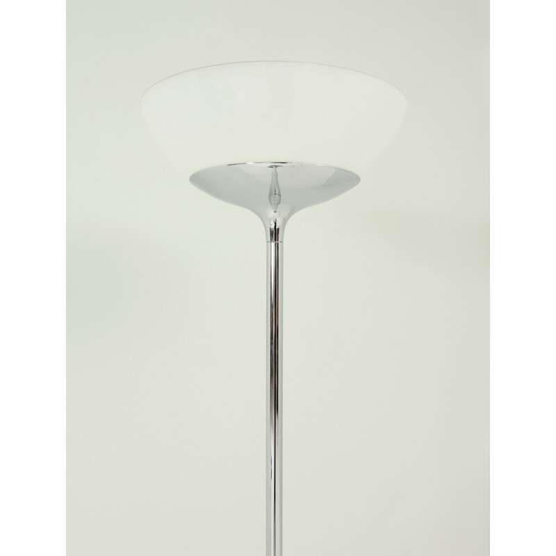 Vintage Aminta floor lamp by Emma Schweinberger in steel and glass