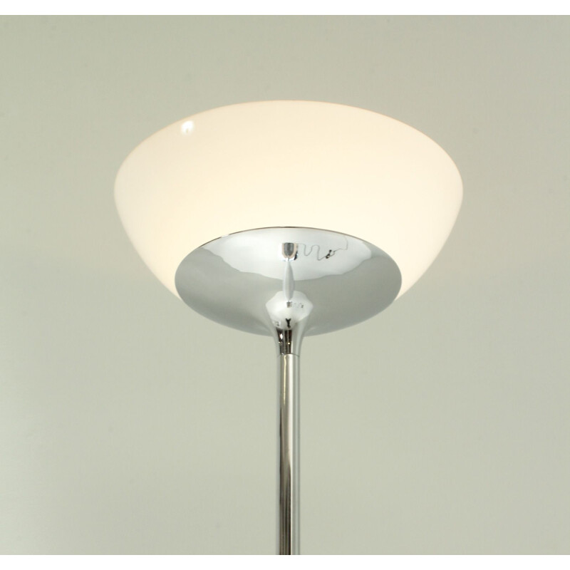 Vintage Aminta floor lamp by Emma Schweinberger in steel and glass