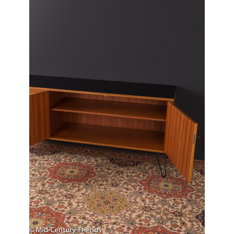 Vintage german sideboard in walnut and formica 1950s