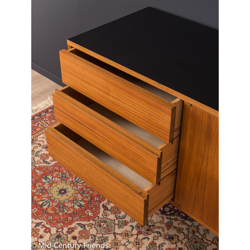 Vintage german sideboard in walnut and formica 1950s