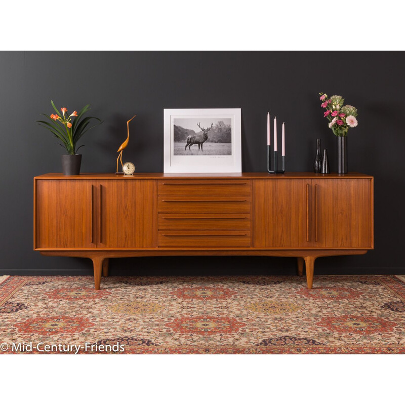 Enfilade vintage scandinave en teck des années 1960