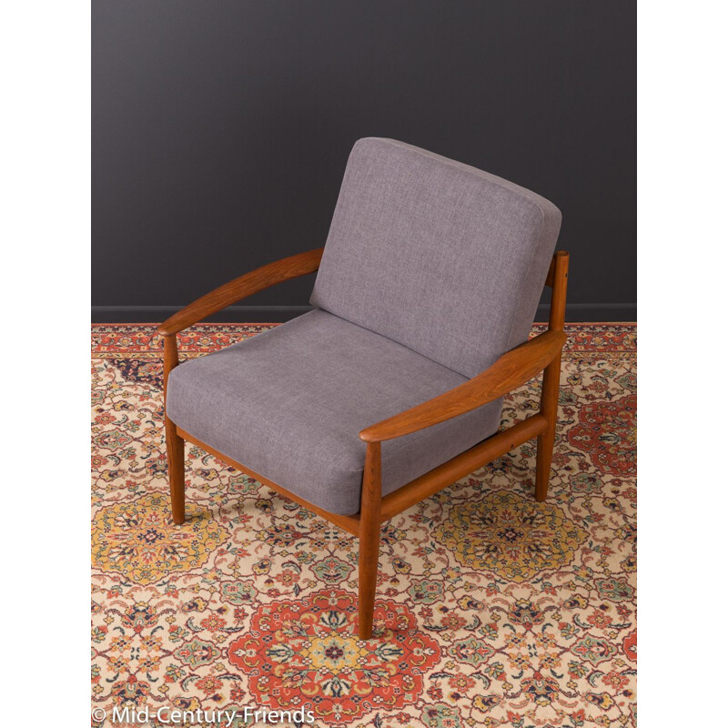 Vintage grey armchair by Grete Jalk for France & Son 1960s