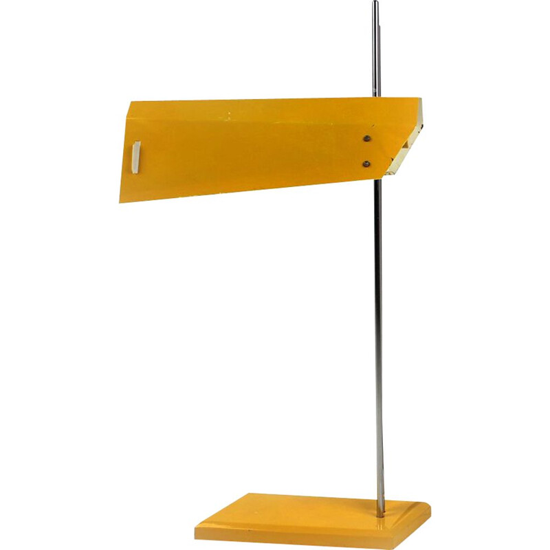 Vintage yellow lamp by Josef Hurka for Lidokov