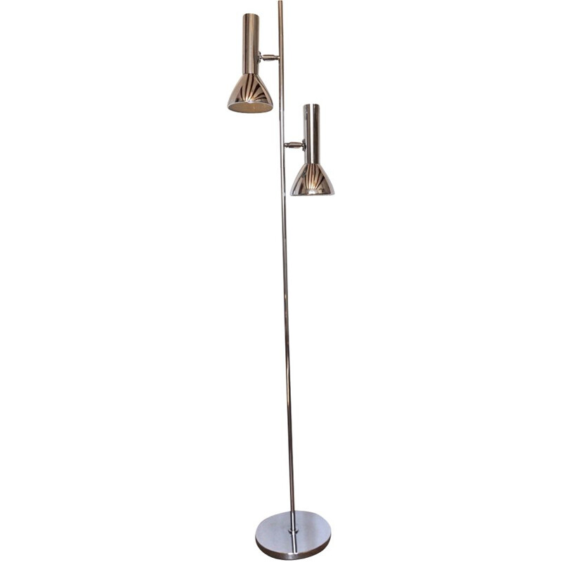 Vintage Fase Floor lamp model 3001 in silver metal