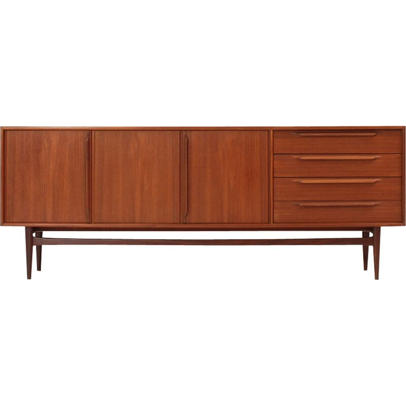 Vintage german sideboard for RT Möbel in brown teak 1960