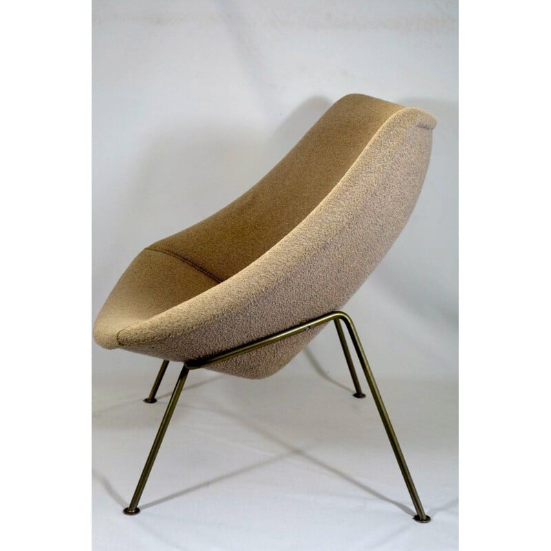 Fauteuil vintage beige "Oyster" par Pierre Paulin pour Artifort