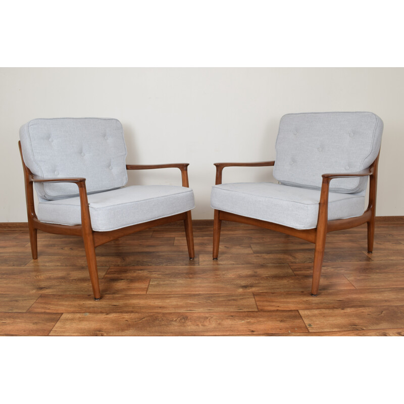 Set of 2 vintage German armchairs by Eugen Schmidt for Soloform