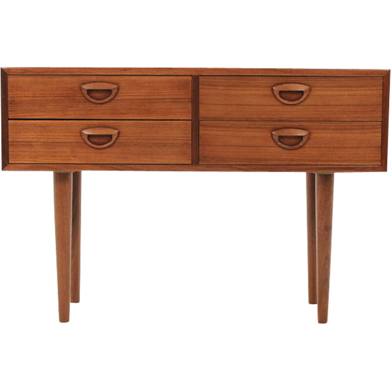 Vintage chest of drawers in brown teak by Kai Kristiansen 1960