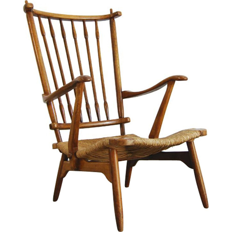 Vintage armchair in teak by De Ster Geldermalsen
