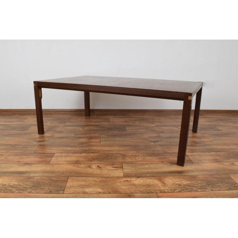 Table basse vintage danoise pour Tranekaer Furniture en teck et palissandre
