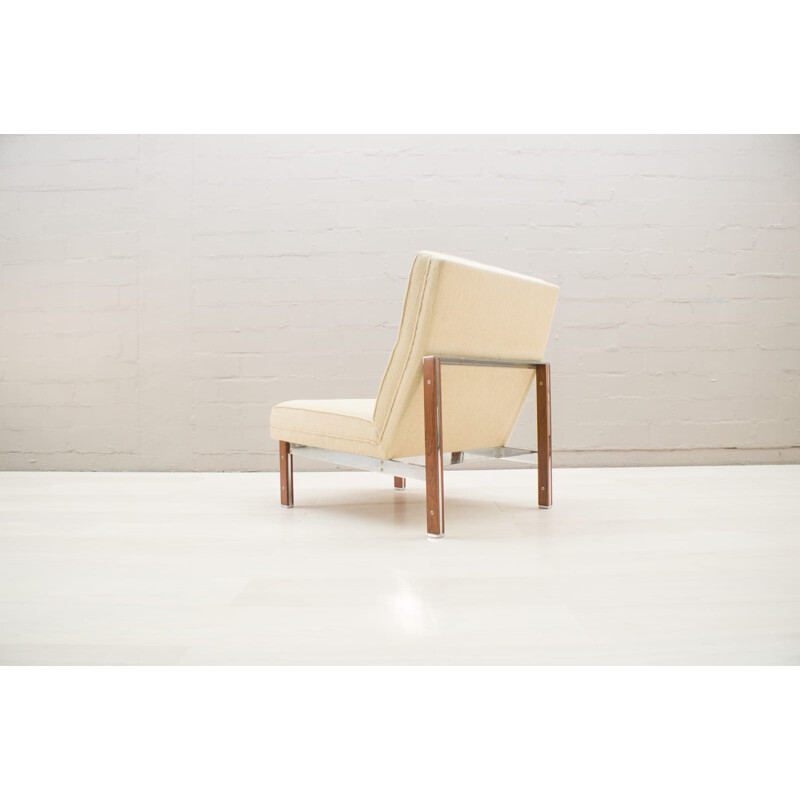 Vintage-Sessel aus Stahl und Palisanderholz von Casala