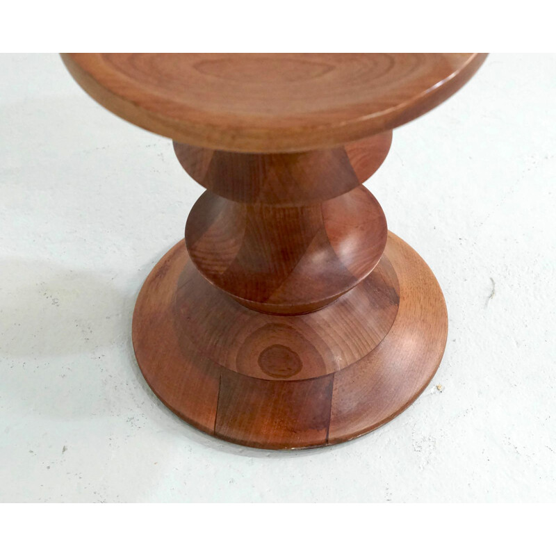 Vintage walnut stool by Ray Eames for Herman Miller
