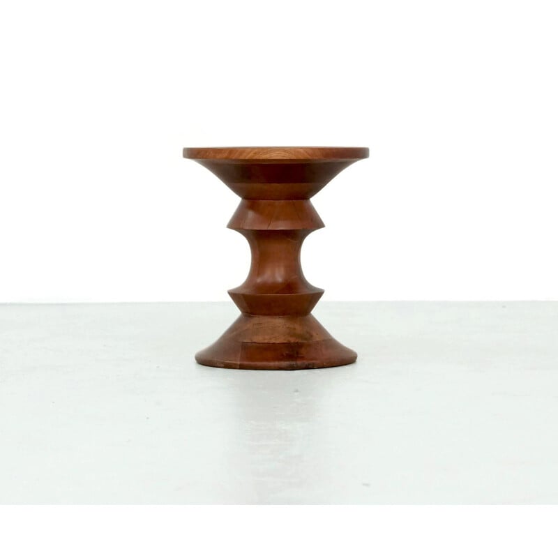 Vintage walnut stool by Ray Eames for Herman Miller