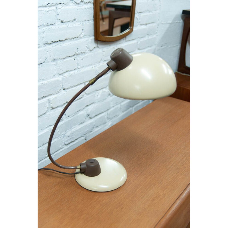 Lampe de bureau blanche vintage