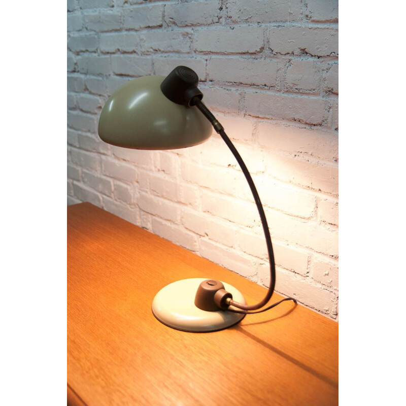 Lampe de bureau blanche vintage