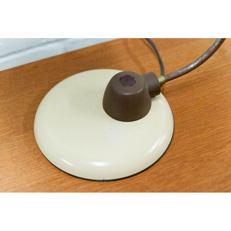 Lampe de bureau blanche vintage