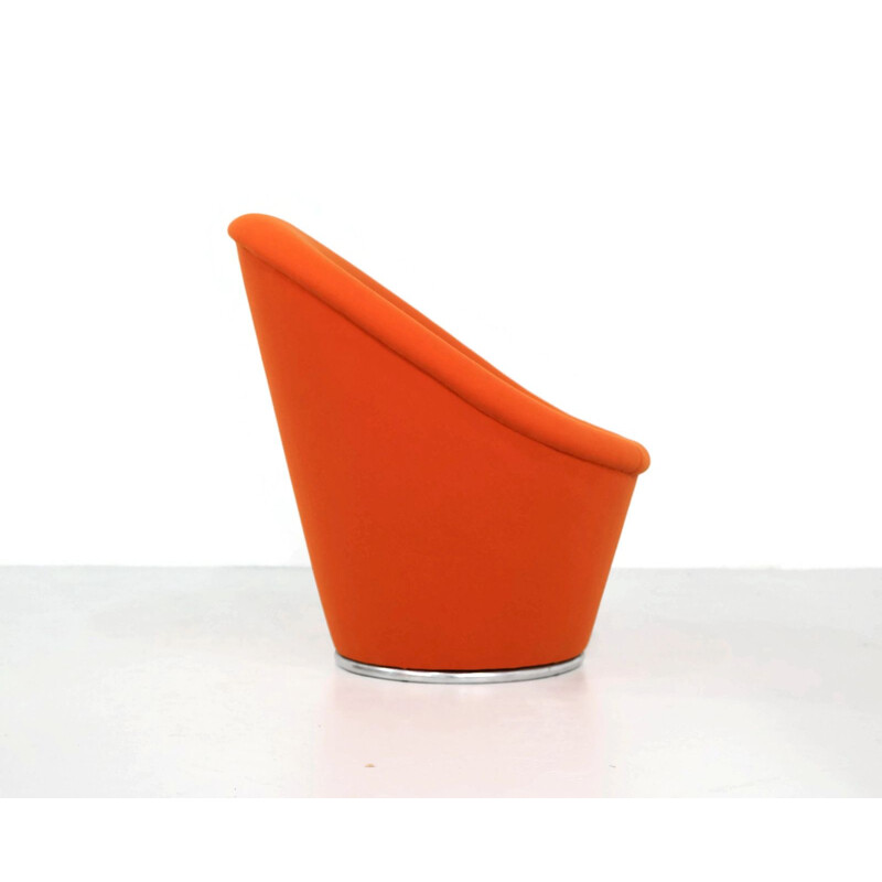 Vintage orange Space Age lounge chair