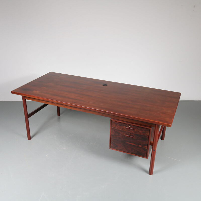 Vintage Danish desk by Arne Vodder for Sibast