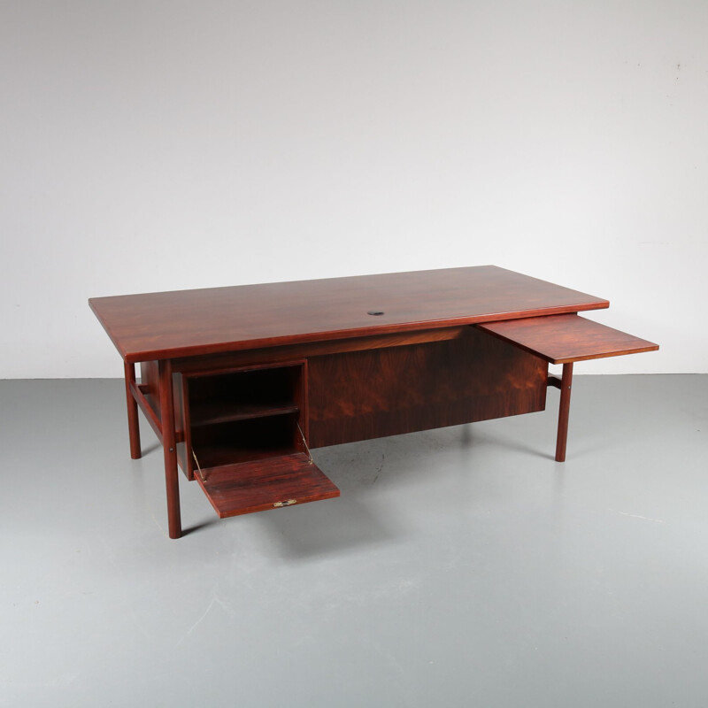 Vintage Danish desk by Arne Vodder for Sibast
