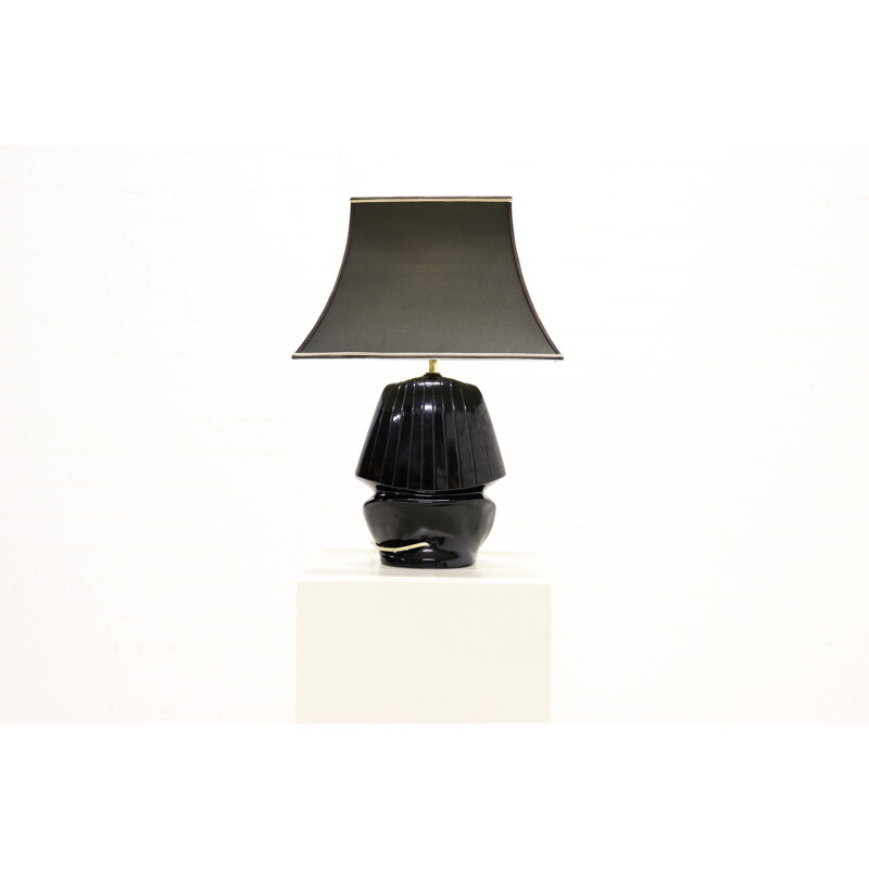 Lampe de table vintage "Pharaon" en porcelaine