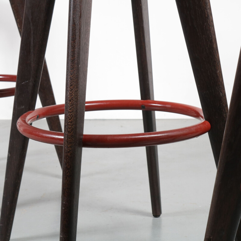 Set of 4 vintage stools by Jean Prouvé for Vitra
