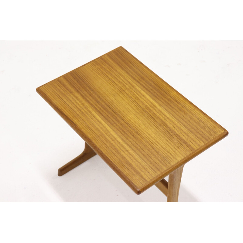 Vintage Danish side table in teak by Kai Kristiansen for VM Møbel