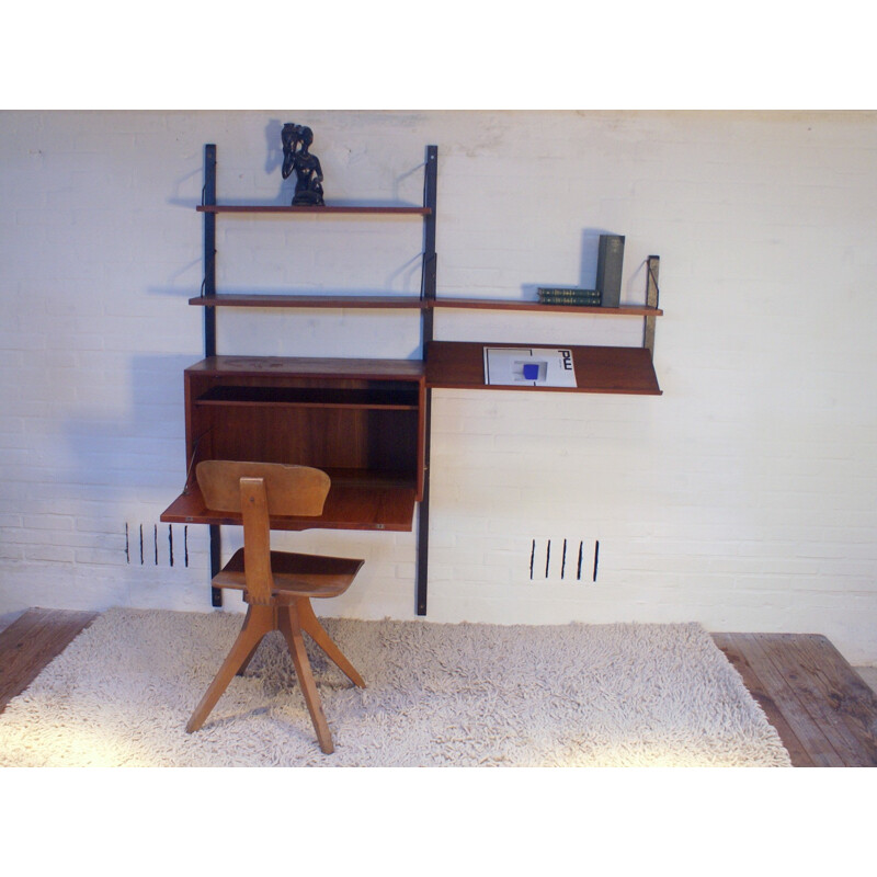 Royal shelving system in teak, Poul CADOVIUS - 1960s