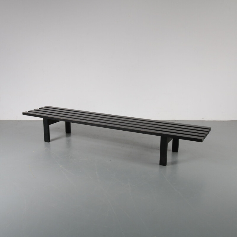 Vintage slate bench by Martin Visser for 'T Spectrum