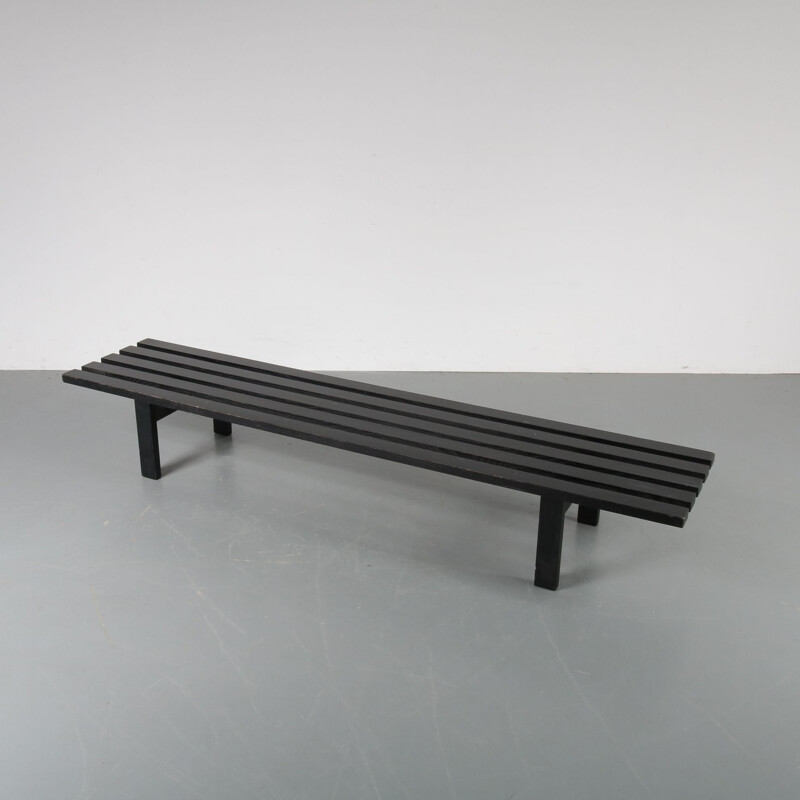 Vintage slate bench by Martin Visser for 'T Spectrum
