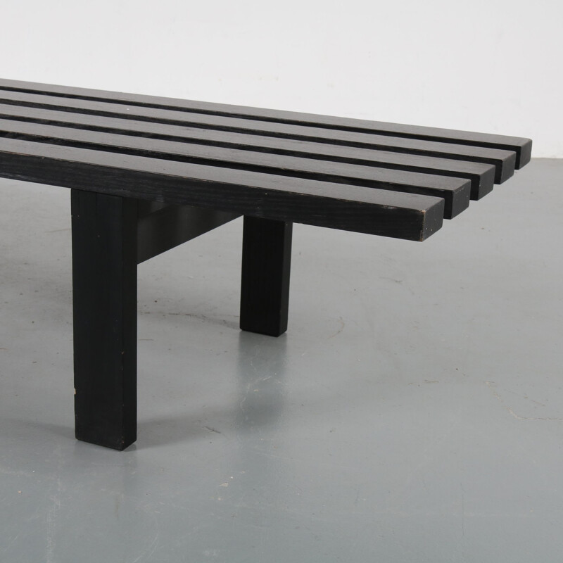 Vintage slate bench by Martin Visser for 'T Spectrum