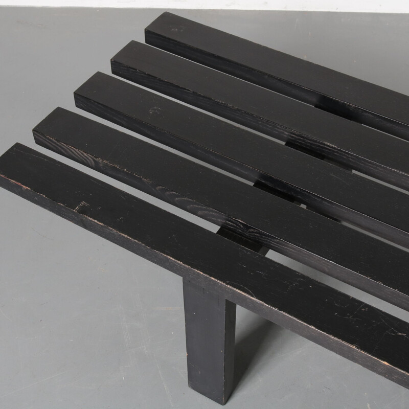 Vintage slate bench by Martin Visser for 'T Spectrum