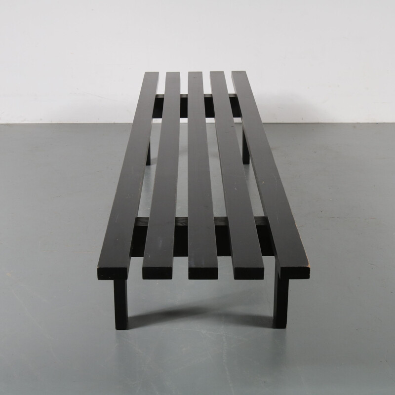 Vintage slate bench by Martin Visser for 'T Spectrum