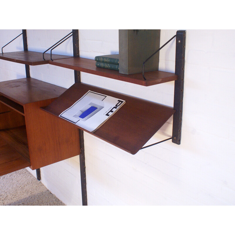 Royal shelving system in teak, Poul CADOVIUS - 1960s