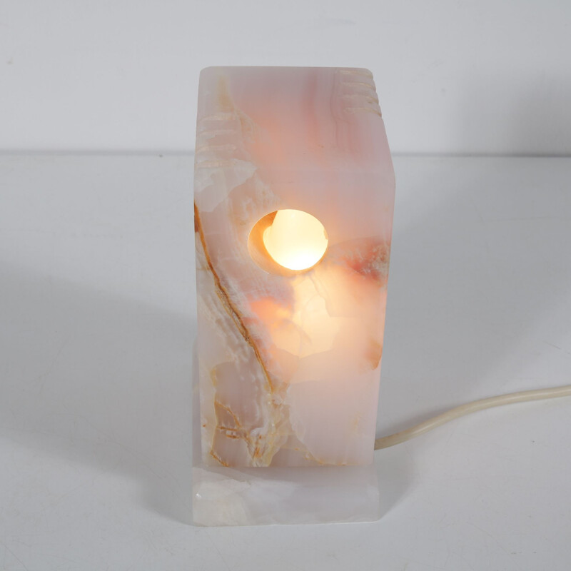 Vintage Italian table lamp in marble