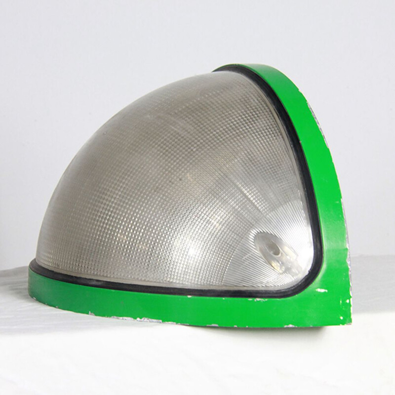 2 vintage green lamps "TOTUM" by Bocatto and Gigante for Zerbetto