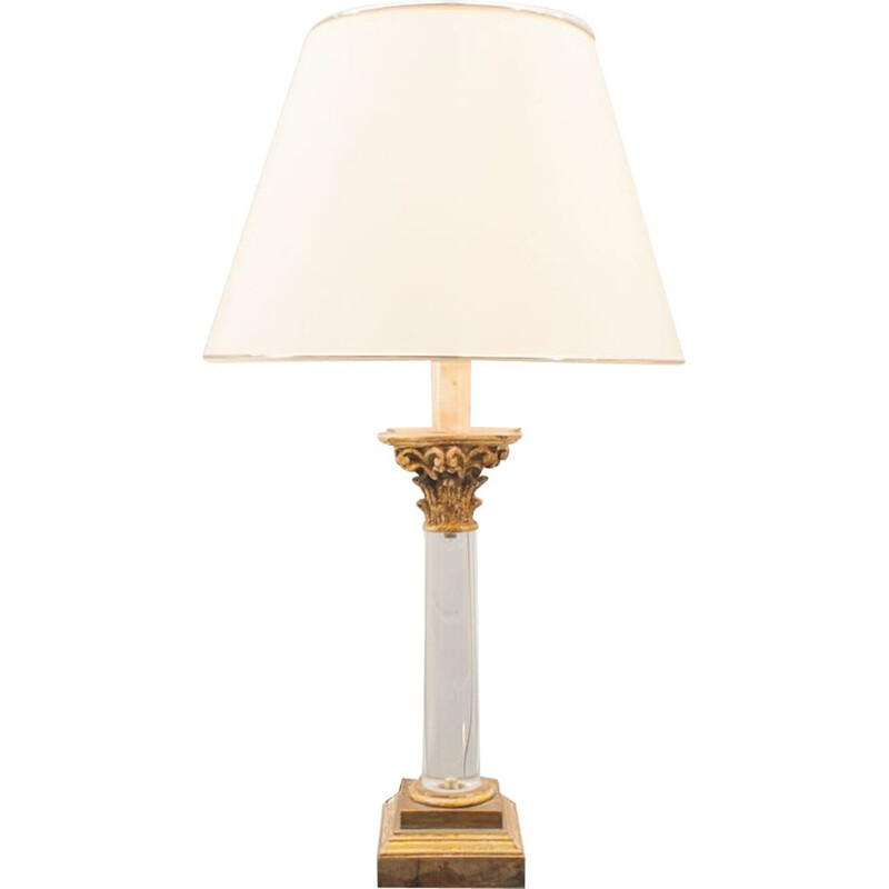 lampe de table vintage - plexiglas