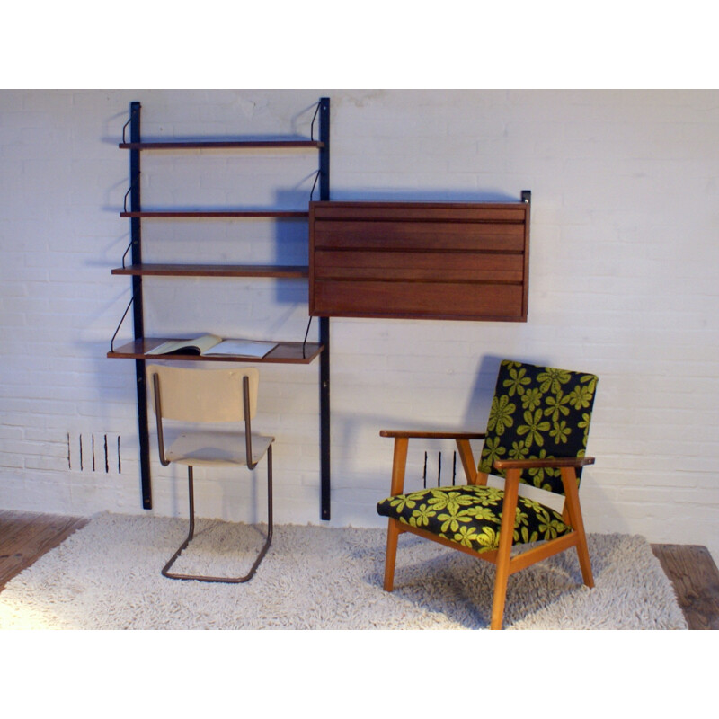 Royal shelving system in teak, Poul CADOVIUS - 1960s