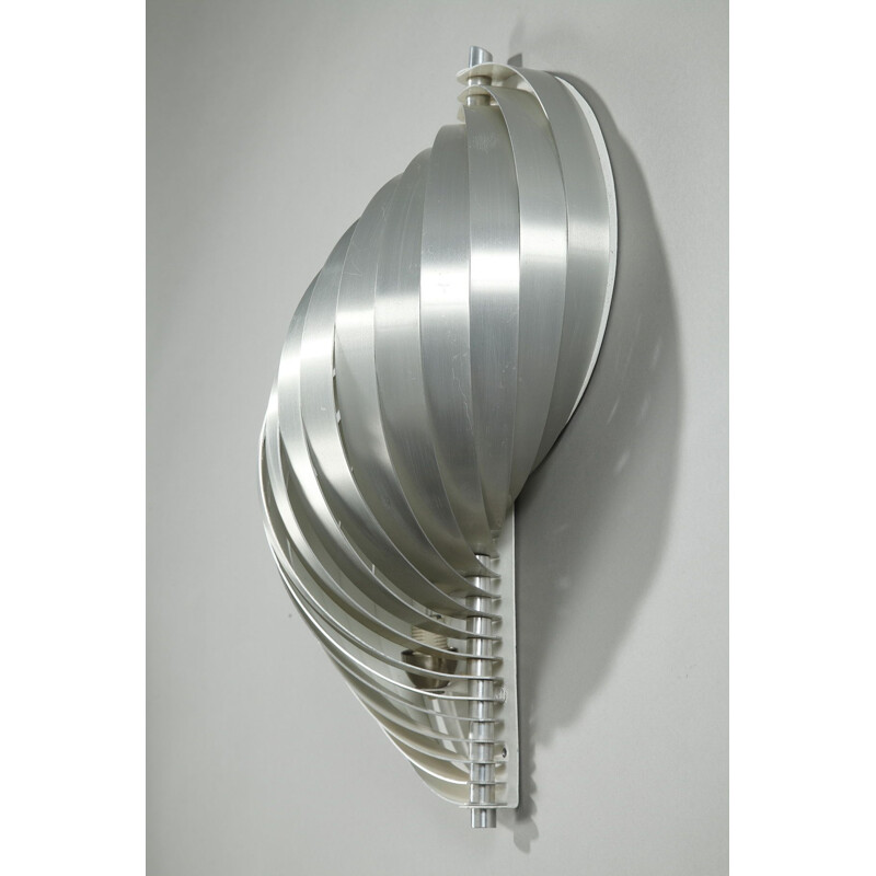 Pair of vintage metal wall lights by Henri Mathieu