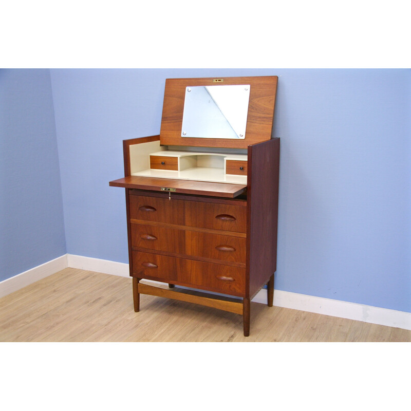 Vintage Danish dressing table in teak