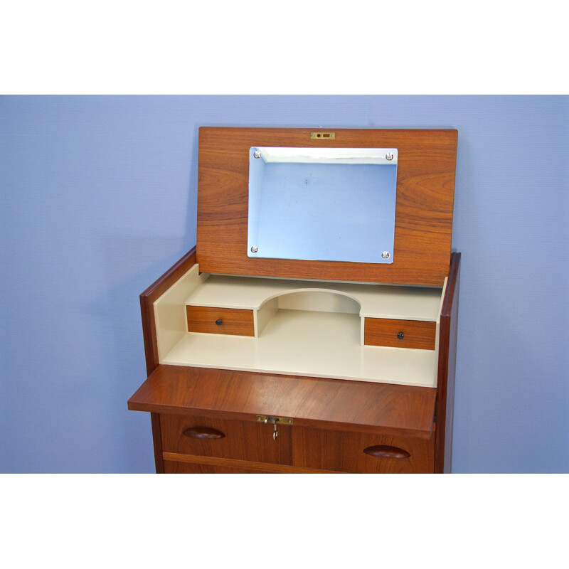 Vintage Danish dressing table in teak