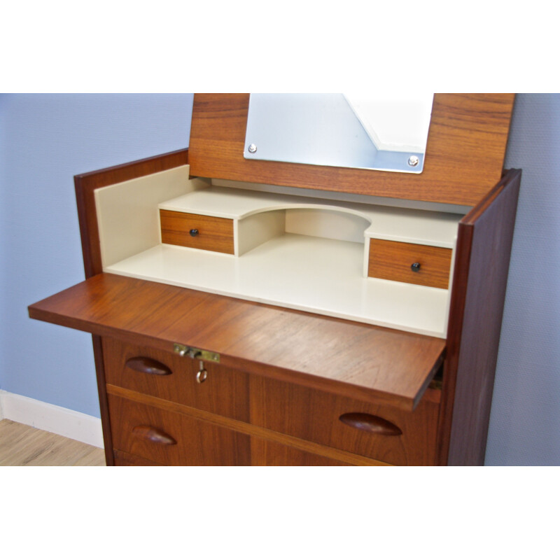 Vintage Danish dressing table in teak